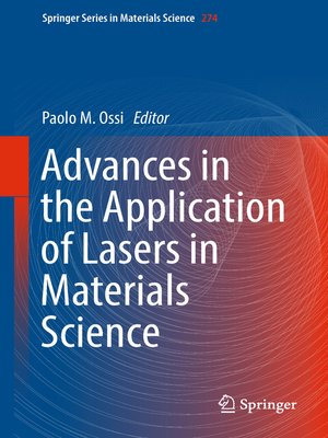cover image of Advances in the Application of Lasers in Materials Science